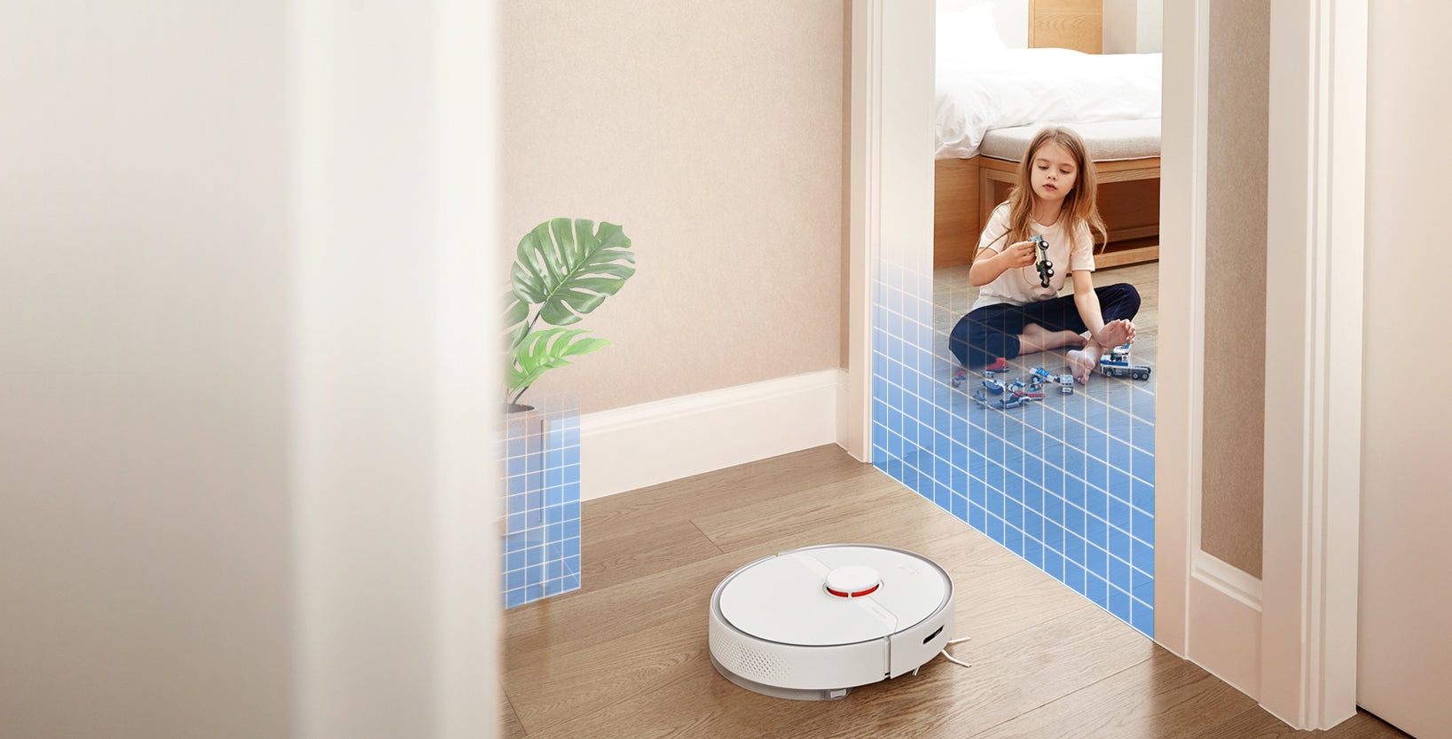 Roborock S6-roboters virtuelle vegger, 0,4 m–10 m